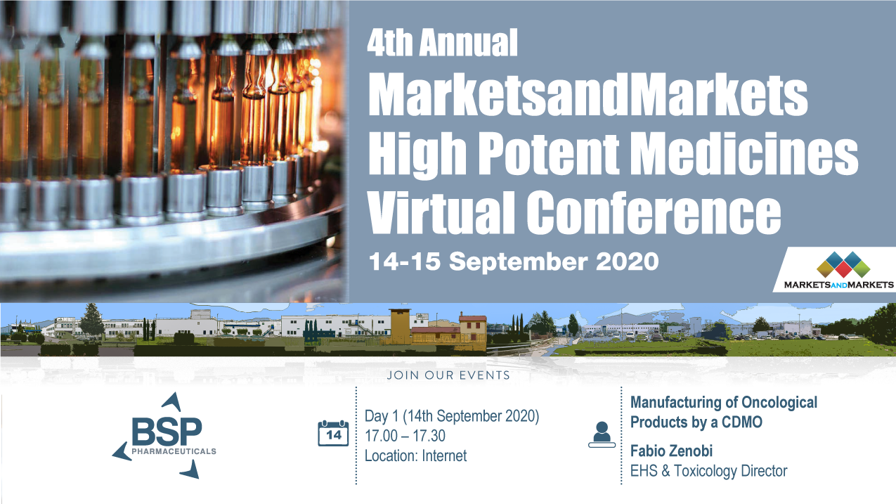 4th Annual MarketsandMarkets High Potent Medicines Virtual Conference