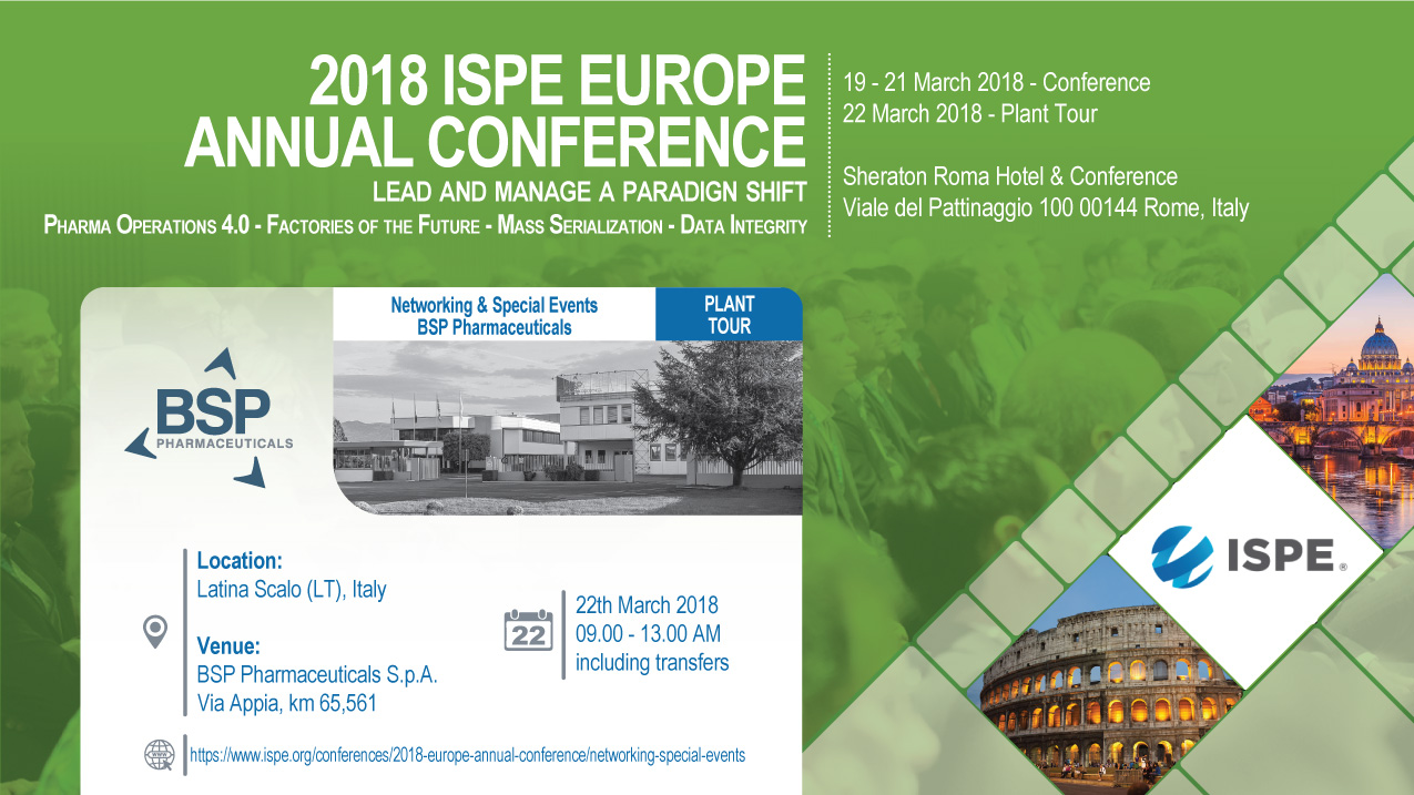 ISPE Europe Annual Conference 2018