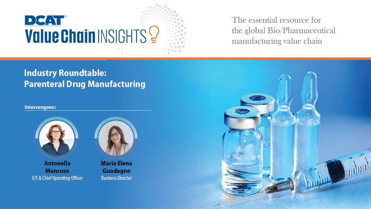 DCAT Industry Roundtable: Parenteral Drug Manufacturing