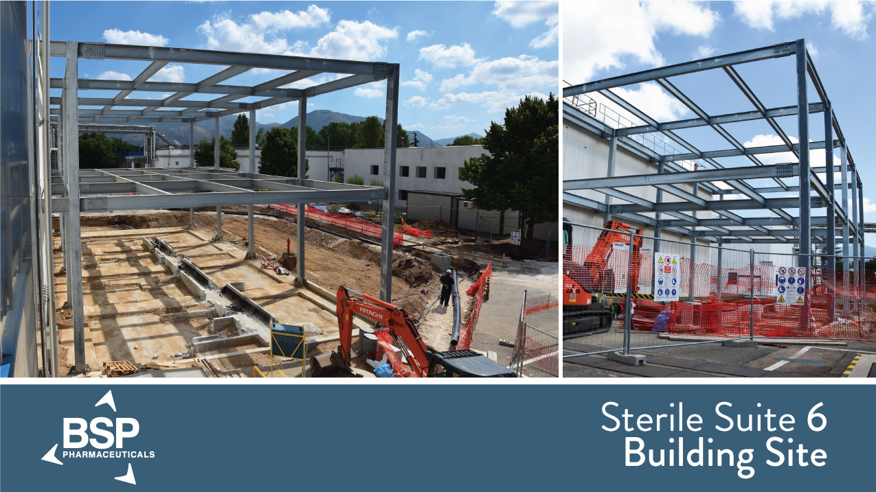 BSP Pharmaceuticals - Opening new department building site (Sterile 6)
